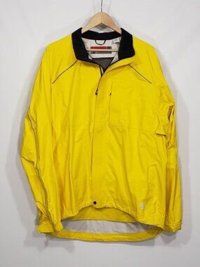 Novara Stratus Yellow Cycling Mountain Biking Vented Waterproof Jacket Men's XL
